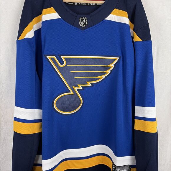 St Louis Blues Fanatics Breakaway Home Jersey Blue Size XL NWT - Picture 2 of 7